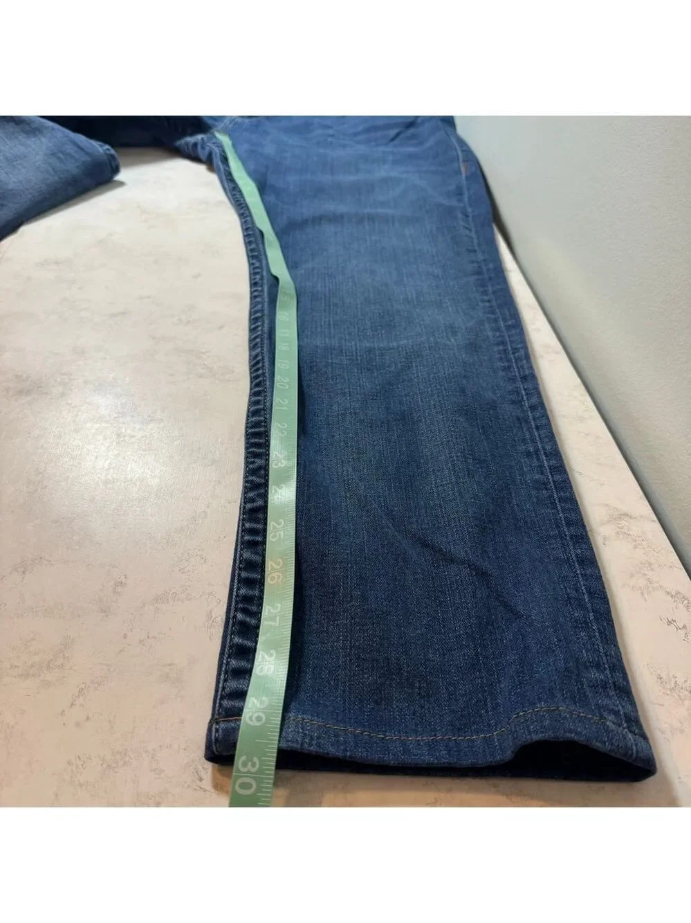 True Religion Rocco Relaxed Skinny Jeans Blue Size 44 No Flap